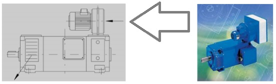 Метод охлаждения IC06 с помощью двигателя вентилятора.